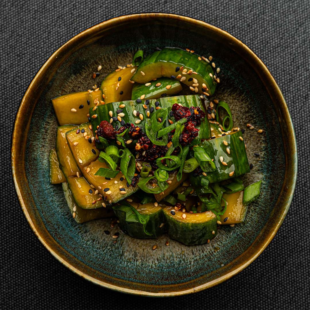 Gniecione Ogórki po Chińsku